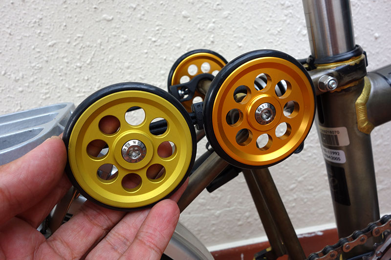 note how the new gold-ish color is comparing to the previous version.