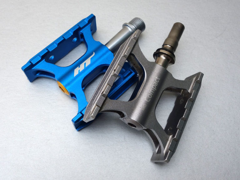 MKS Compact EZY Quick Release Pedals TiAxis Bike48 Brompton Ti