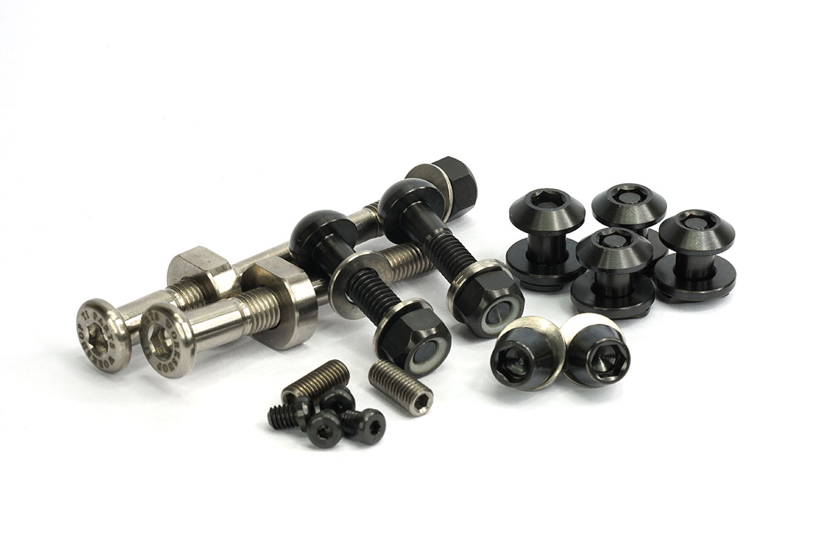 Front & Rear Brake Caliper Main Bolts Set Black Edition Bike48